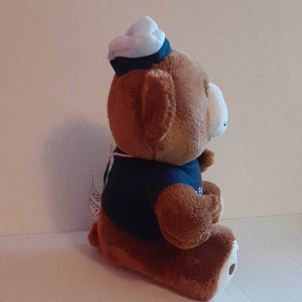 Bron MS Emerald Sailor Plush Teddy Bear - Brown and Blue - Picture 3 of 9